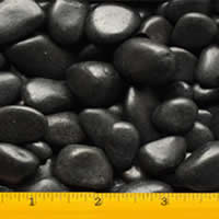 High Quality Large Resin Polished Black Mexican Pebbles 1