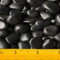 High Quality Medium Resin Polished Black Mexican Pebbles 1