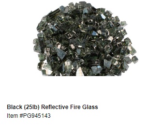 Ref Fire Glass Black