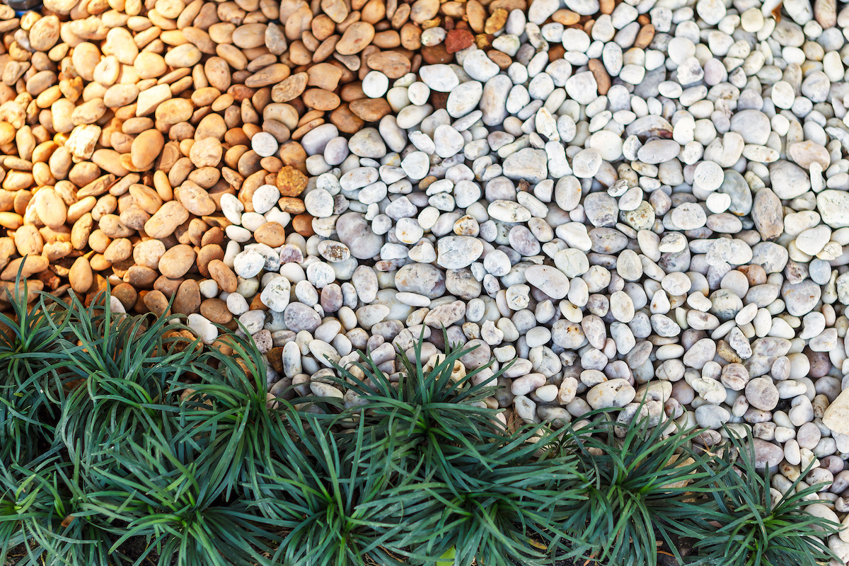 Landscaping pebbles
